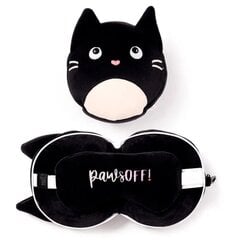 Круглая дорожная подушка Resteazzz Raccoon и маска для глаз цена и информация | Декоративные подушки и наволочки | pigu.lt