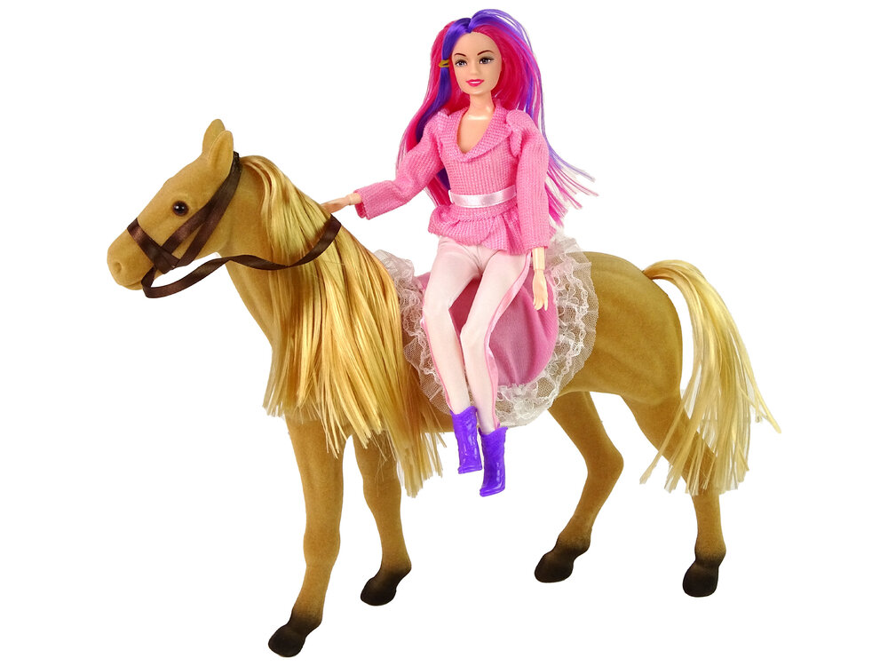 Lėlė ir arklio rinkinys su priedais kaina ir informacija | Žaislai mergaitėms | pigu.lt