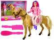 Lėlė ir arklio rinkinys su priedais kaina ir informacija | Žaislai mergaitėms | pigu.lt