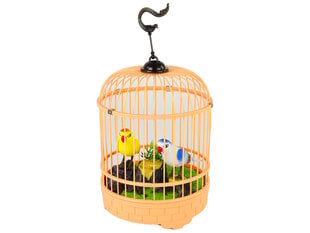 Клетка для попугая со звуковыми эффектами, оранжевая цена и информация | Игрушки для мальчиков | pigu.lt