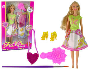 Кукла с каштановыми волосами и аксессуарами, зеленая цена и информация | Игрушки для девочек | pigu.lt