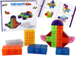 Vaikiškas magnetinių kaladėlių rinkinys Lean toys, 44 vnt. kaina ir informacija | Konstruktoriai ir kaladėlės | pigu.lt