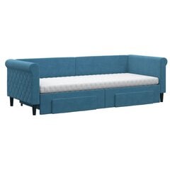 Sofa-lova vidaXL, 80x200 cm, mėlyna kaina ir informacija | Lovos | pigu.lt