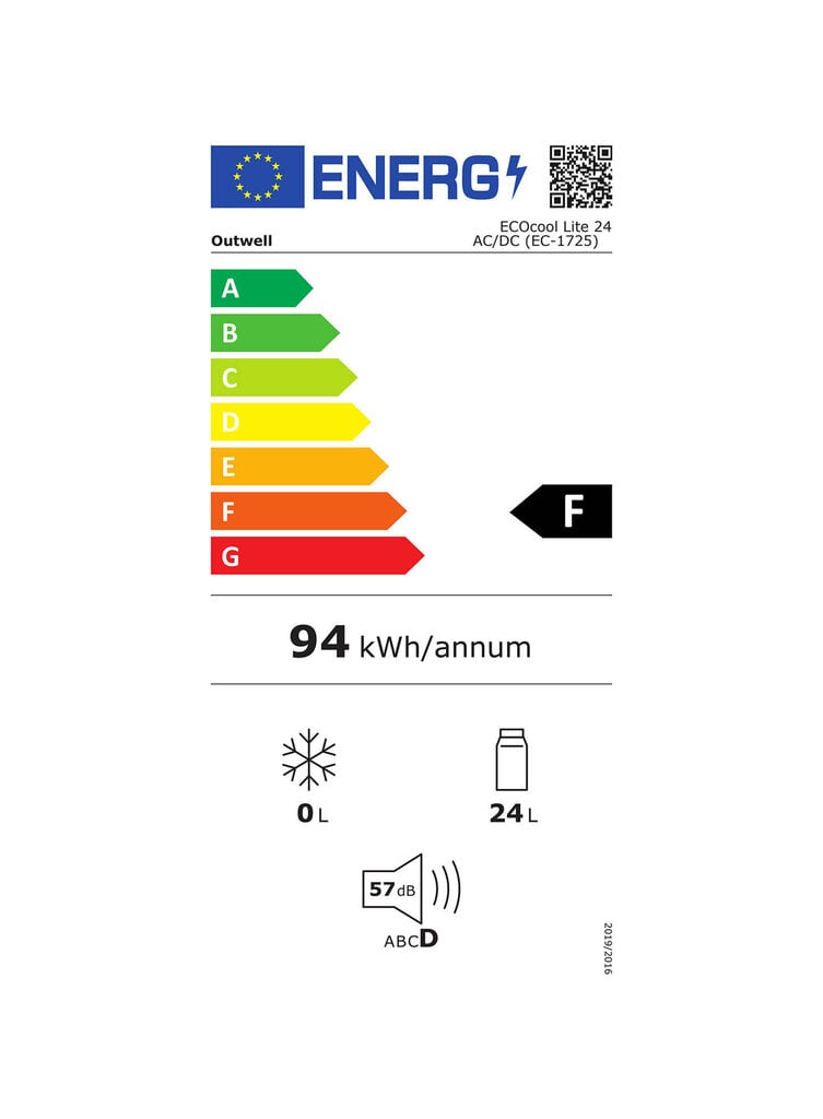 Automobilinis šaltkrepšis Outwell ECOcool Lite 24 l kaina ir informacija | Šaltkrepšiai, šaltdėžės ir šaldymo elementai | pigu.lt