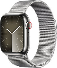 Apple Watch Series 9 41mm Silver Stainless Steel/Silver Milanese Loop kaina ir informacija | Išmanieji laikrodžiai (smartwatch) | pigu.lt