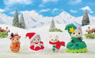 Figūrėlių rinkinys Sylvanian Families Kalėdiniai draugai цена и информация | Игрушки для мальчиков | pigu.lt