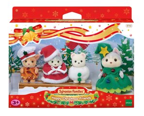 Figūrėlių rinkinys Sylvanian Families Kalėdiniai draugai цена и информация | Игрушки для мальчиков | pigu.lt