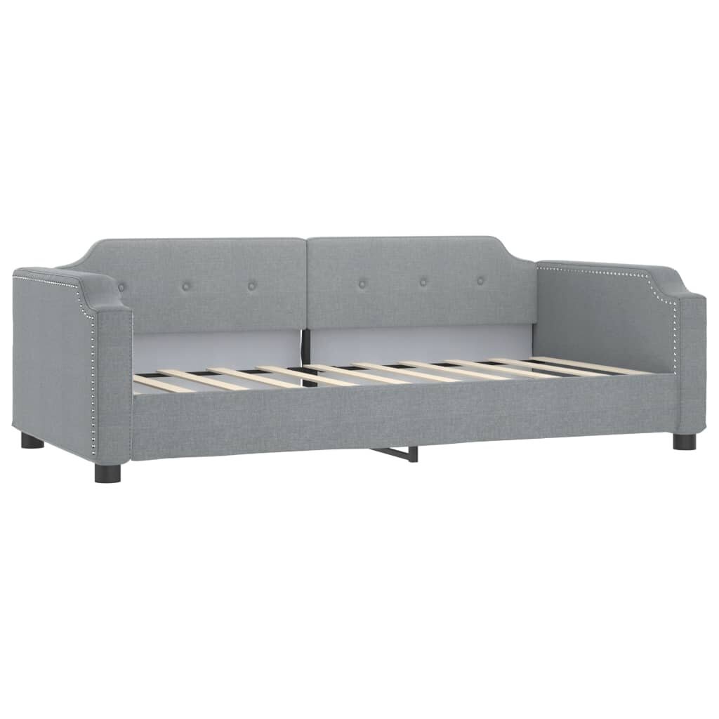 Sofa-lova vidaXL, 90x200 cm, pilka kaina ir informacija | Lovos | pigu.lt