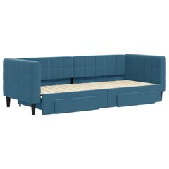 Sofa-lova vidaXL, 80x200 cm, mėlyna kaina ir informacija | Lovos | pigu.lt