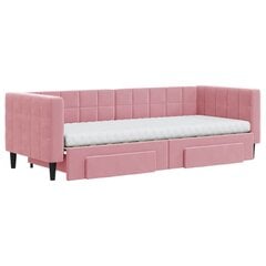 Sofa-lova vidaXL, 80x200 cm, rožinė kaina ir informacija | Lovos | pigu.lt