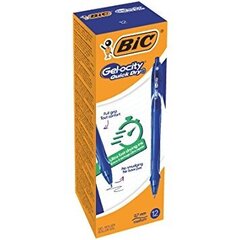 Gelinis rašiklis Gel-Ocity Quick Dry Bic, 498303, mėlynas, 12 vnt. kaina ir informacija | Kanceliarinės prekės | pigu.lt