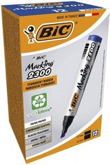 Permanentiniai žymekliai Bic Eco 2300 4-5 mm, mėlynas, pakuotėje 12 vn.t 300065 kaina ir informacija | Kanceliarinės prekės | pigu.lt