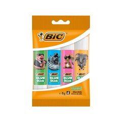 Pieštukiniai klijai Bic Eko Glue Stick Deco 8 g, 4 vnt. kaina ir informacija | Kanceliarinės prekės | pigu.lt