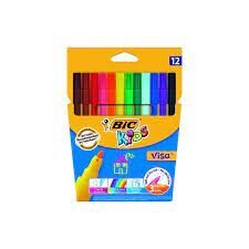 Flomasteriai Bic Kids Visa, 12 spl, 002758 цена и информация | Принадлежности для рисования, лепки | pigu.lt