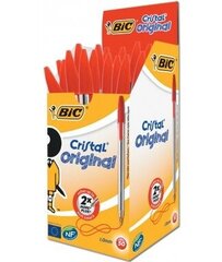 Tušinukas Bic Cristal 1.0 mm, raudonas, 50 vnt. цена и информация | Письменные принадлежности | pigu.lt