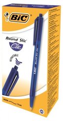 Tušinukas Bic Round Stic Clic, 1.0 mm, mėlynas, 20 vnt. kaina ir informacija | Rašymo priemonės | pigu.lt