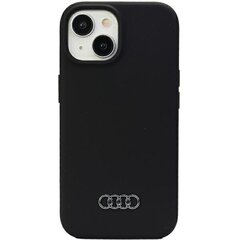Audi Silicone Case iPhone 15 6.1" czarny|black hardcase AU-LSRIP15-Q3|D1-BK цена и информация | Чехлы для телефонов | pigu.lt