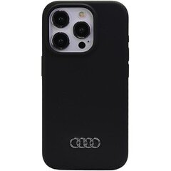 Audi Silicone Case iPhone 15 Pro Max 6.7" czarny|black hardcase AU-LSRIP15PM-Q3|D1-BK цена и информация | Чехлы для телефонов | pigu.lt