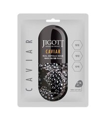 Veido Kaukė su Ikrais Jigott Caviar Real Ampoule, 27 ml цена и информация | Маски для лица, патчи для глаз | pigu.lt
