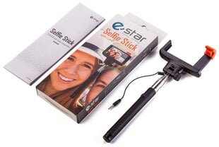 eStar Selfie Stick C1 с кабелем + Shutter кнопкa цена и информация | eSTAR Мобильные телефоны и аксессуары | pigu.lt