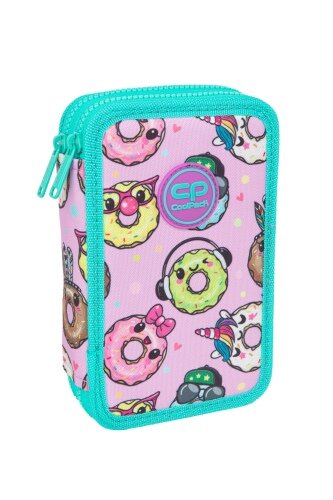 Forminis dviejų skyrių penalas su priedais CoolPack Jumper 2 Happy donuts цена и информация | Penalai | pigu.lt