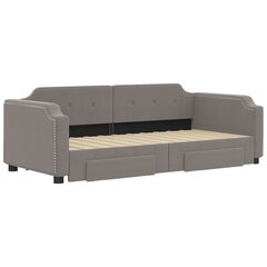 Sofa-lova vidaXL, 100x200 cm, pilka kaina ir informacija | Lovos | pigu.lt