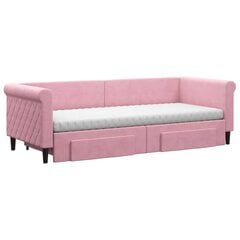 Sofa-lova vidaXL, 80x200 cm, rožinė kaina ir informacija | Lovos | pigu.lt