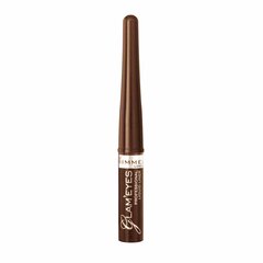 Rimmel London Glam Eyes лайнер для глаз 3,5 мл, 002 Brown Velvet цена и информация | Тушь, средства для роста ресниц, тени для век, карандаши для глаз | pigu.lt