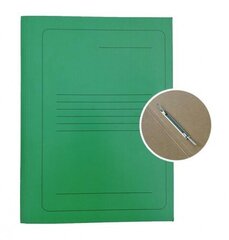 Папка картонная SMLT A4 300г, зеленая с принтом и лейблом цена и информация | Kanceliarinės prekės | pigu.lt