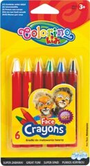 Kreidelės veidui dažyti Colorino Kids, 6 spalvos цена и информация | Принадлежности для рисования, лепки | pigu.lt