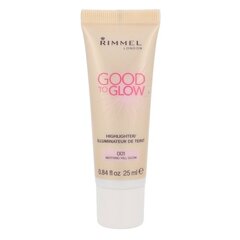 Švytėjimo suteikianti priemonė Rimmel London Good To Glow 25 ml, 001 Notting Hill Glow цена и информация | Пудры, базы под макияж | pigu.lt