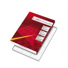 Lipnios etiketės LabelMedia, A4, baltos, 105x74 mm, baltos, 100 vnt. цена и информация | Канцелярские товары | pigu.lt