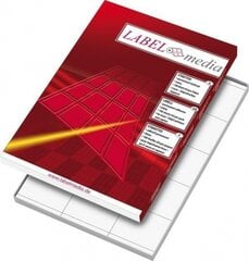 Lipnios etiketės LabelMedia, A4, baltos, 70x42.3 mm, (100 vnt. цена и информация | Канцелярские товары | pigu.lt