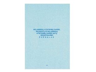 Журнал учета несчастных случаев на работе, происшествий и несчастных случаев, A4 (12) 0720-027 цена и информация | Канцелярские товары | pigu.lt