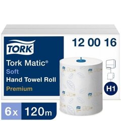 Бумажные полотенца в рулоне Tork Advanced Matic H1, 2 слоя, 21смx120м, 6 шт. цена и информация | Туалетная бумага, бумажные полотенца | pigu.lt