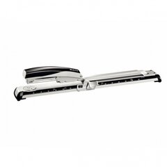 Степлер Leitz 5560, черный / серый, длинная ручка, до 40 листов, скрепки 24/6, 26/6, 24/8 1102-116 цена и информация | Канцелярские товары | pigu.lt
