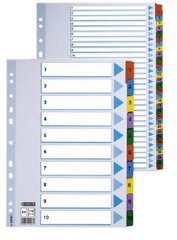 Skiriamieji lapai Esselte Mylar, A4, 1-12 kaina ir informacija | Sąsiuviniai ir popieriaus prekės | pigu.lt