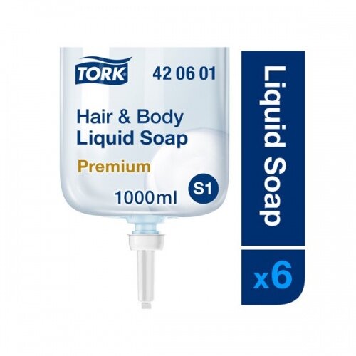 Skystas muilas Tork premium hair and body, 1 l kaina ir informacija | Muilai | pigu.lt