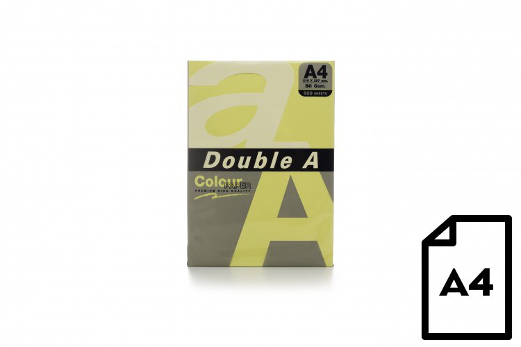 Spalvotas popierius Double A, 80g, A4, 500 lapų цена и информация | Sąsiuviniai ir popieriaus prekės | pigu.lt