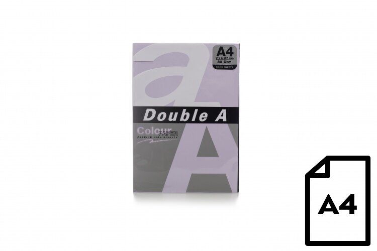 Spalvotas popierius Double A, 80g, A4, 500 lapų kaina ir informacija | Sąsiuviniai ir popieriaus prekės | pigu.lt