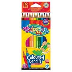 Spalvoti pieštukai Colorino Kids, 12 spalvų kaina ir informacija | Piešimo, tapybos, lipdymo reikmenys | pigu.lt