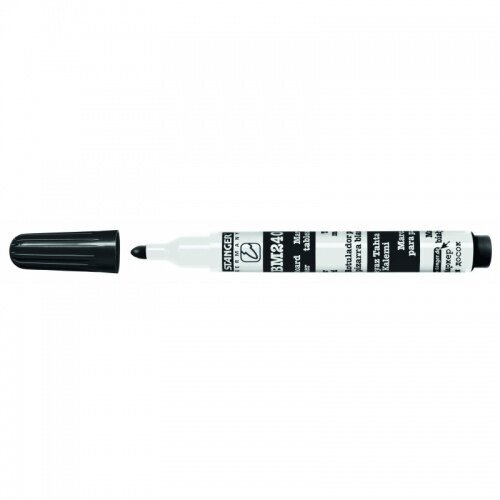 Baltos lentos žymeklis Stanger BM240, 1-3 mm, juodas, 10 vnt. kaina ir informacija | Kanceliarinės prekės | pigu.lt