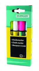 Žymeklių rinkinys Stanger 620030, 3-5 mm, 4 vnt. kaina ir informacija | Kanceliarinės prekės | pigu.lt