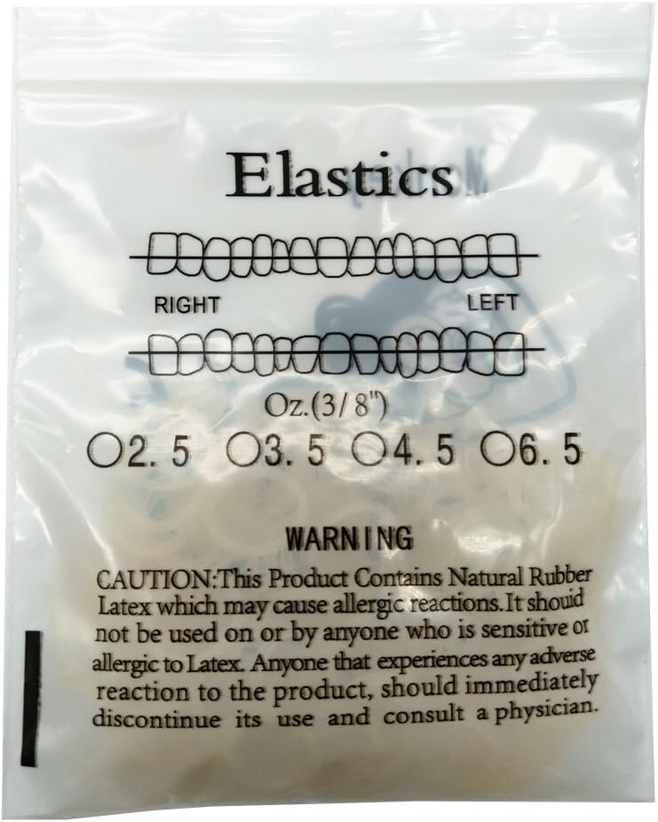 Ortodontiniai elastikai Rabbit Soft, 3 x 100vnt kaina ir informacija | Dantų šepetėliai, pastos | pigu.lt