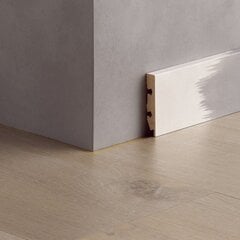 Grindjuostė MDF Pergo PGSKPAINTA, 2400x12x58 mm, balta, 1vnt. kaina ir informacija | Grindjuostės ir jų sujungimo priedai | pigu.lt