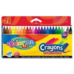 Vaškinės kreidelės Colorino Kids, 24 spalvų kaina ir informacija | Piešimo, tapybos, lipdymo reikmenys | pigu.lt