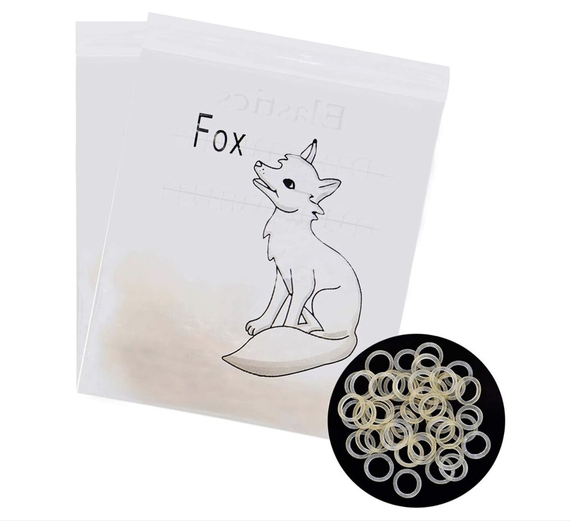 Ortodontiniai elastikai Fox Soft, 3 x 100vnt kaina ir informacija | Dantų šepetėliai, pastos | pigu.lt