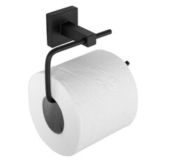 Tualeto popieriaus laikiklis juodas 322199 цена и информация | Аксессуары для ванной комнаты | pigu.lt