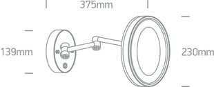 ONELight настенный светильник Mirrors 60204/C цена и информация | Настенные светильники | pigu.lt