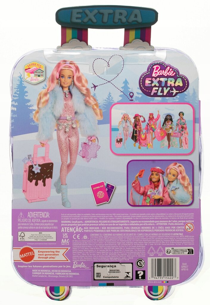 Lėlė Barbie Extra Fly kaina ir informacija | Žaislai mergaitėms | pigu.lt